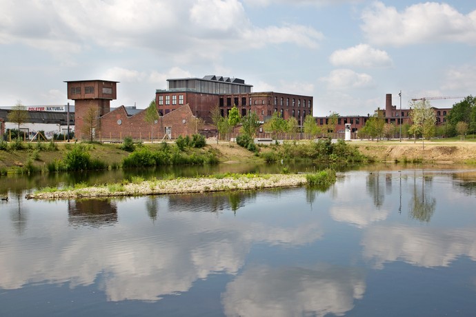 Blick auf das Textilwerk Bocholt