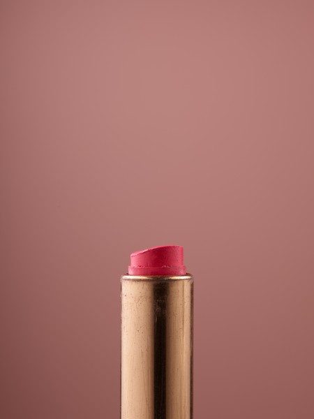 Sehr stark genutzter roter Lippenstift