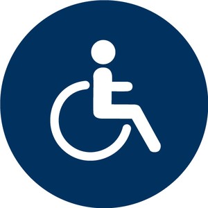 Symbol Behinderten-WC