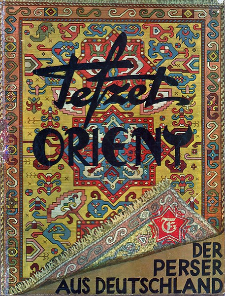 Titelbild des Orientstickteppich-Katalogs der Tefzet A.G., um 1930
