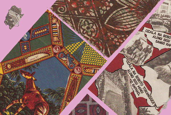 Musterstücke auf rosa Hintergrund